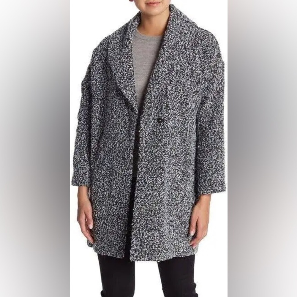 Susina - Plus Size - Oversized Coat - Textured Knit - 1X